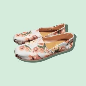 Floral Tom's Shoes